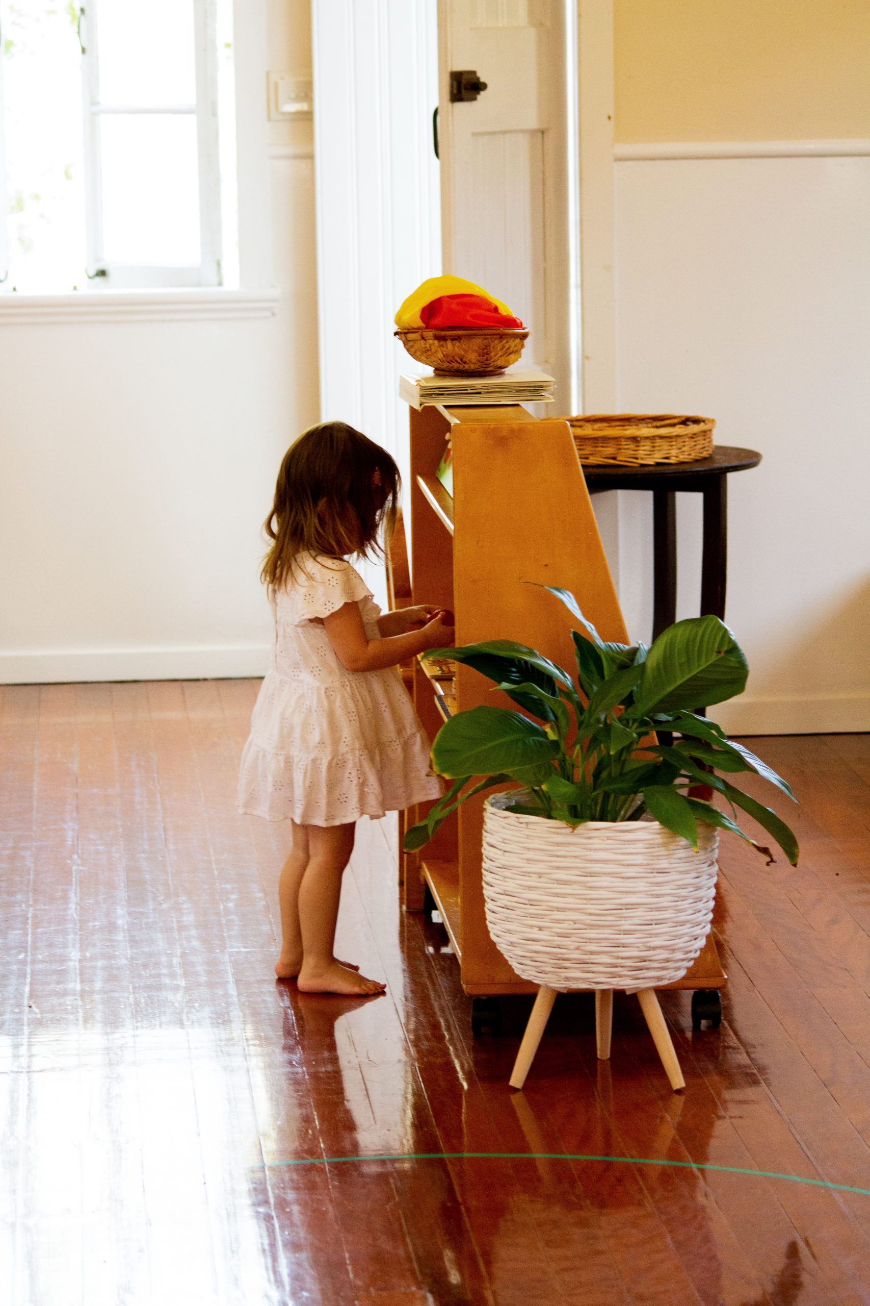 Choosing a puzzle at the Infants' House