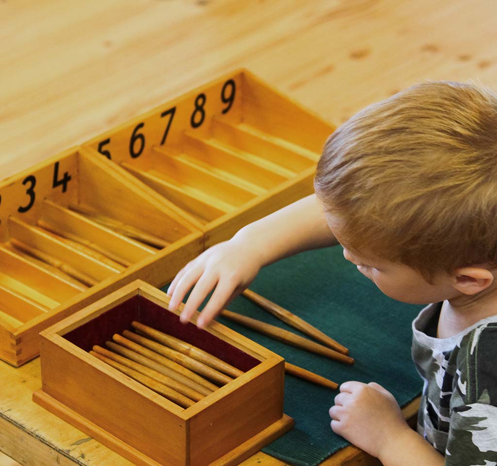 Counting at the Montessori Children's House